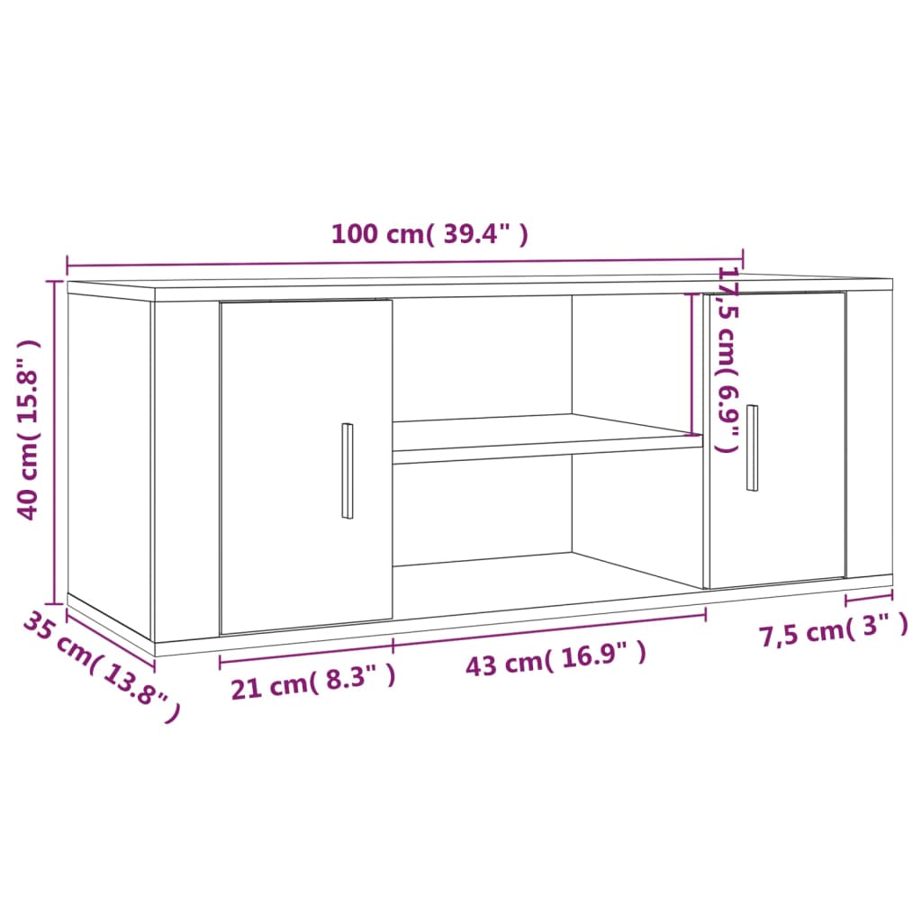 telerikapp, must, 100 x 35 x 40 cm, tehispuit