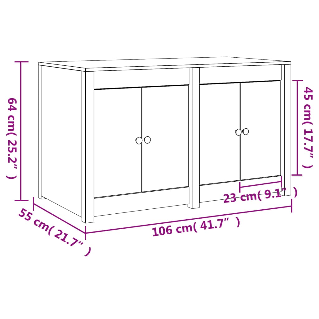 õue köögikapp, 106 x 55 x 64 cm, ebatsuuga puit