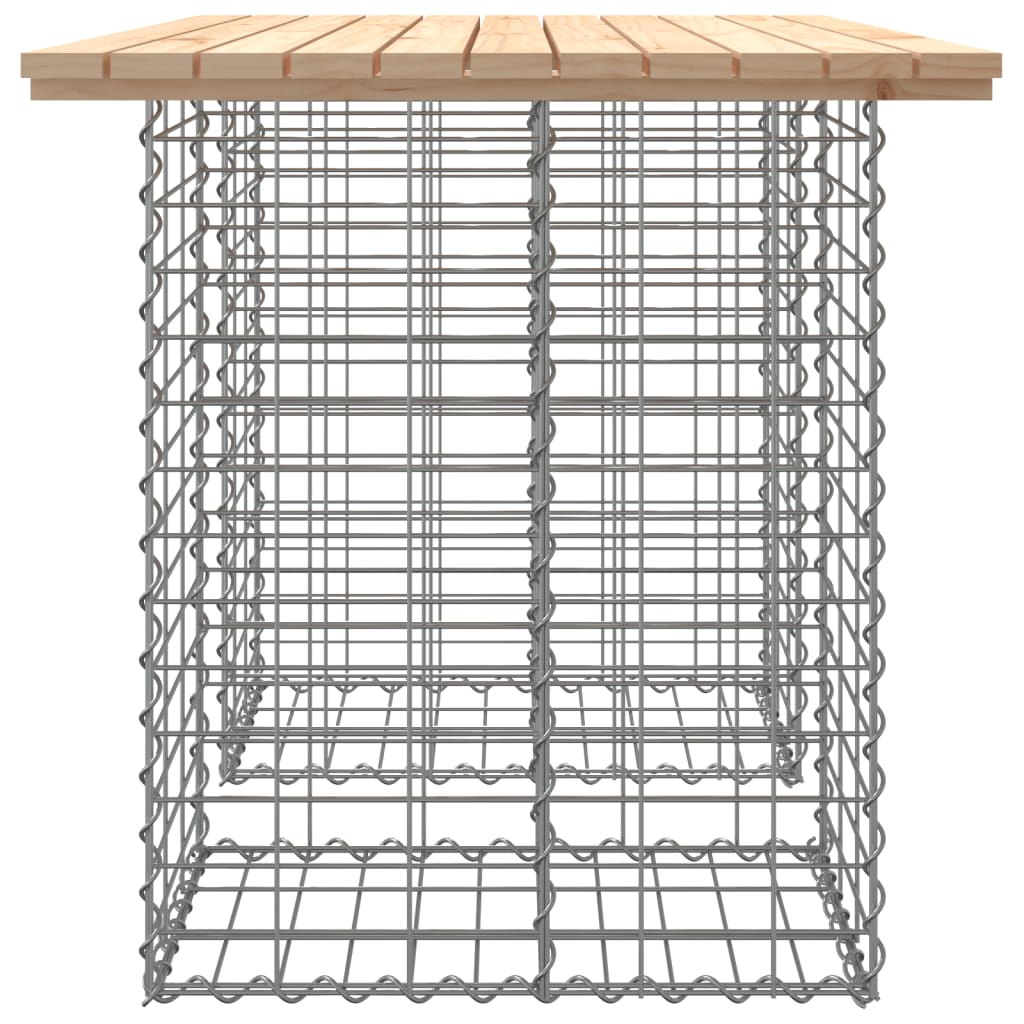 скамейка из габиона, 100x70x72 см, сосна