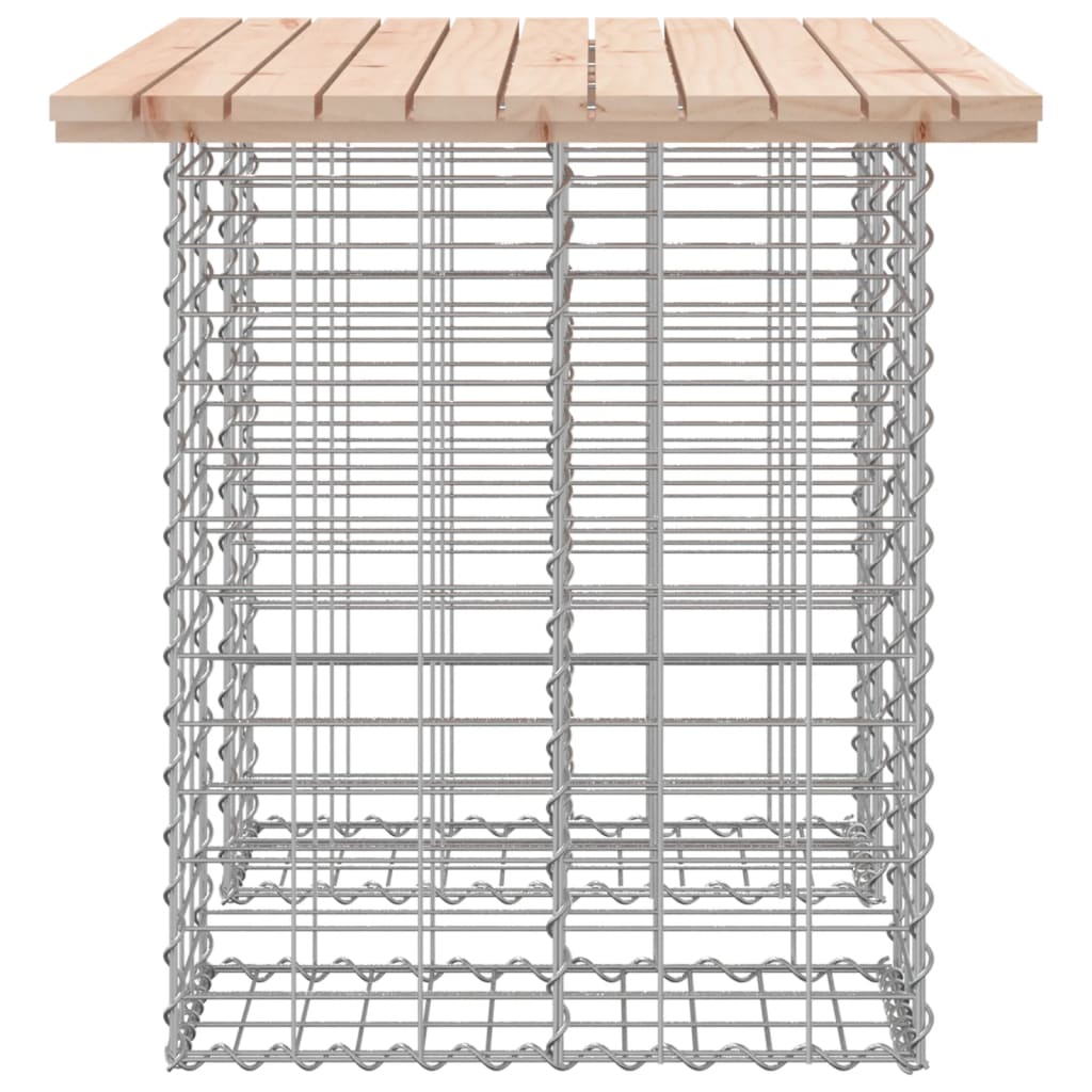 скамейка из габиона, 100x70x72 см, сосна