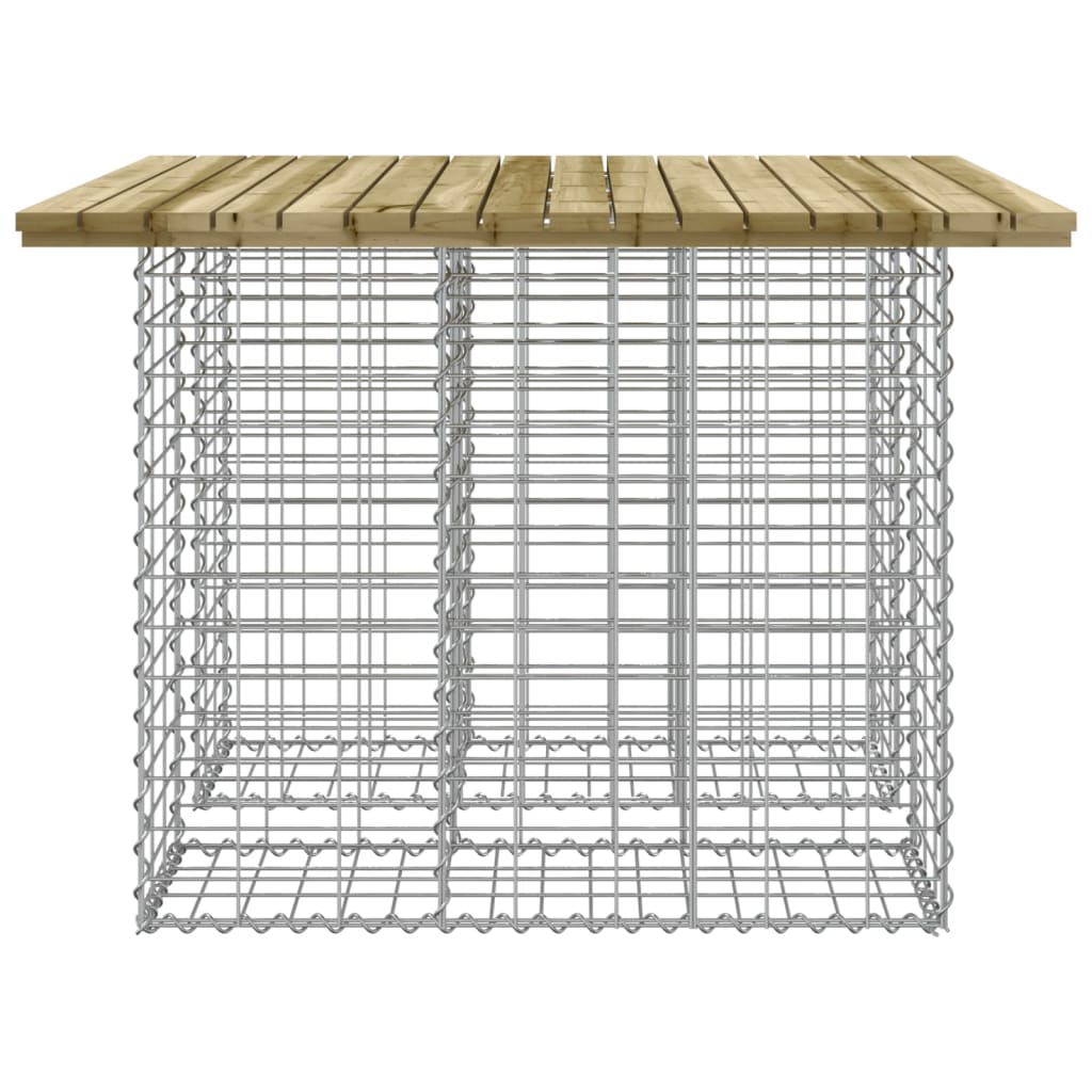 Скамейка из габиона, 100 x 102 x 72 см, пропитанная сосна