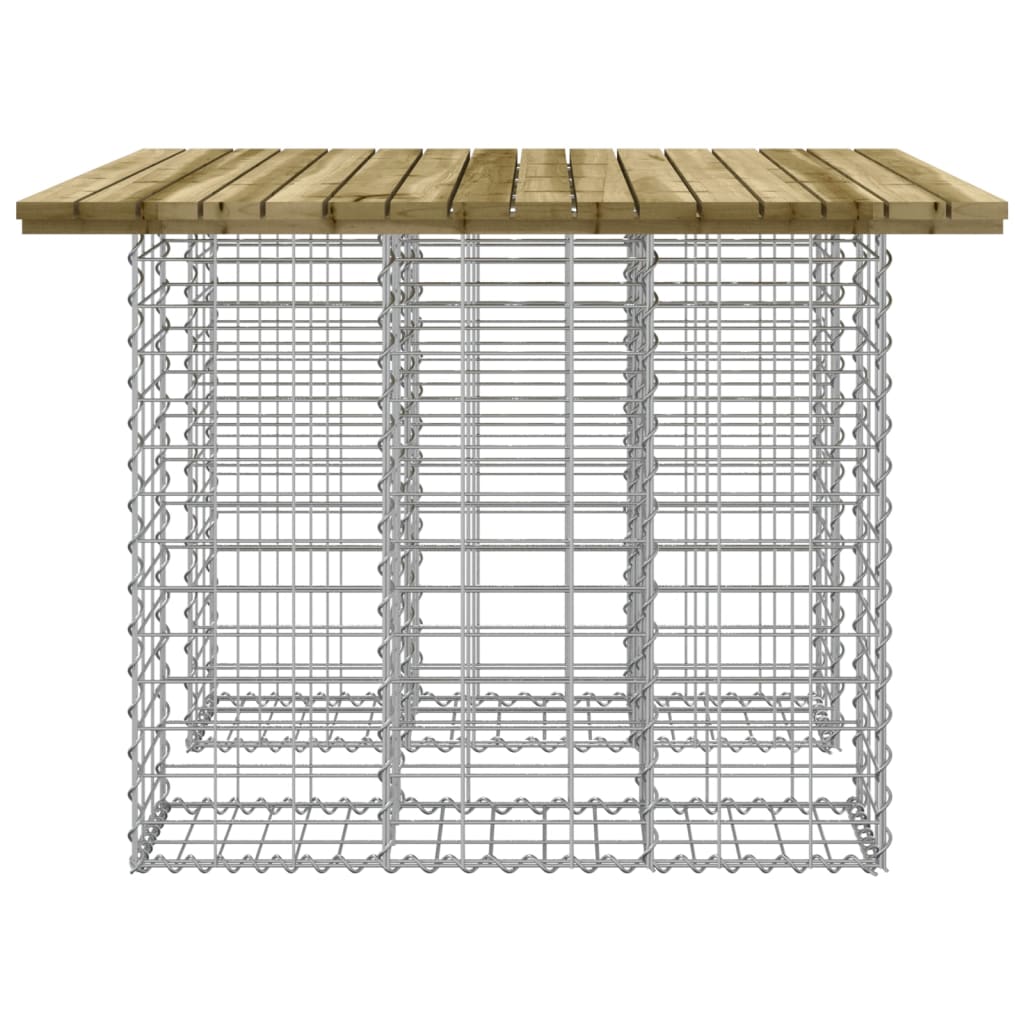 Скамейка из габиона, 100 x 102 x 72 см, пропитанная сосна