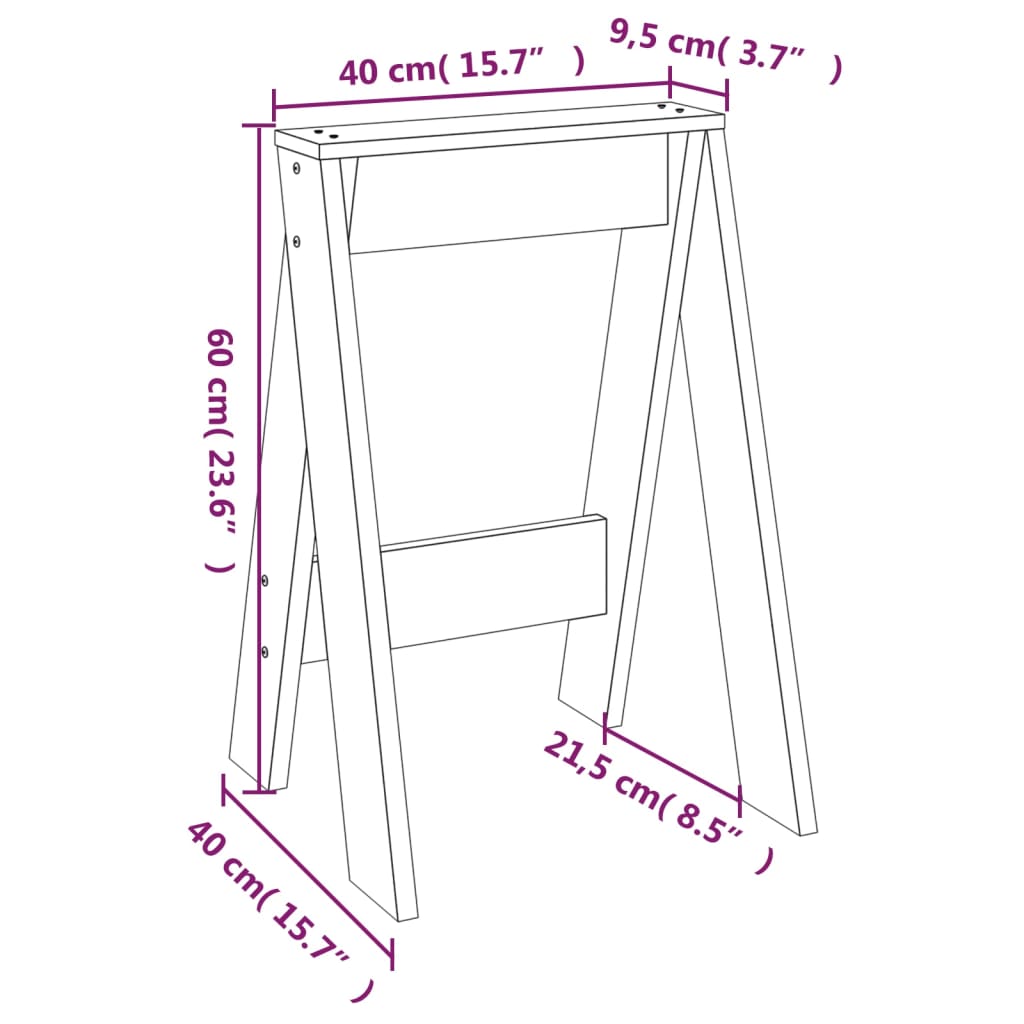 pukid 2 tk, valge, 40 x 40 x 60 cm, männipuit