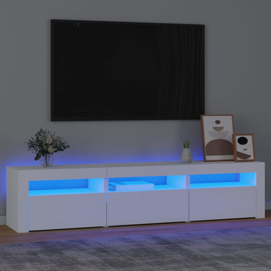 telerialus LED-tuledega, valge, 180 x 35 x 40 cm