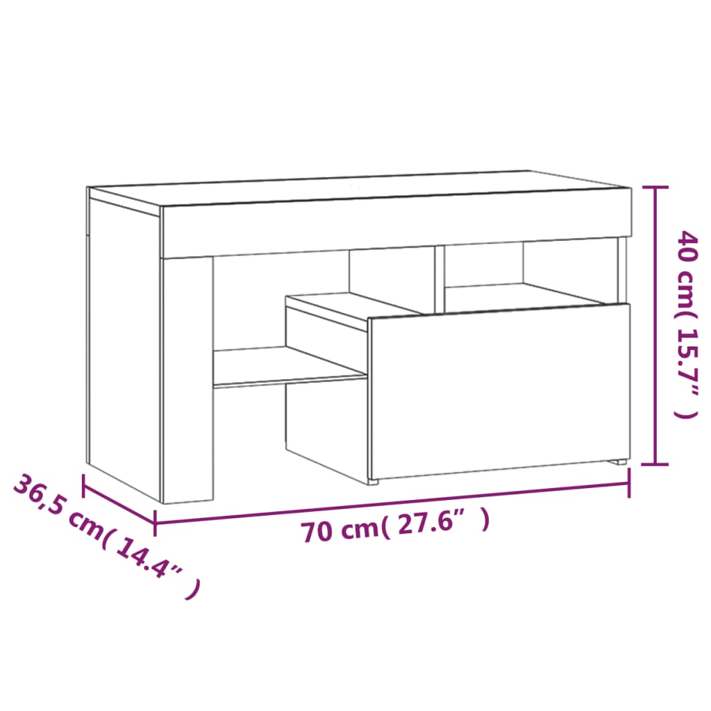 öökapid LED-tuledega, 2 tk, must, 70x36,5x40 cm