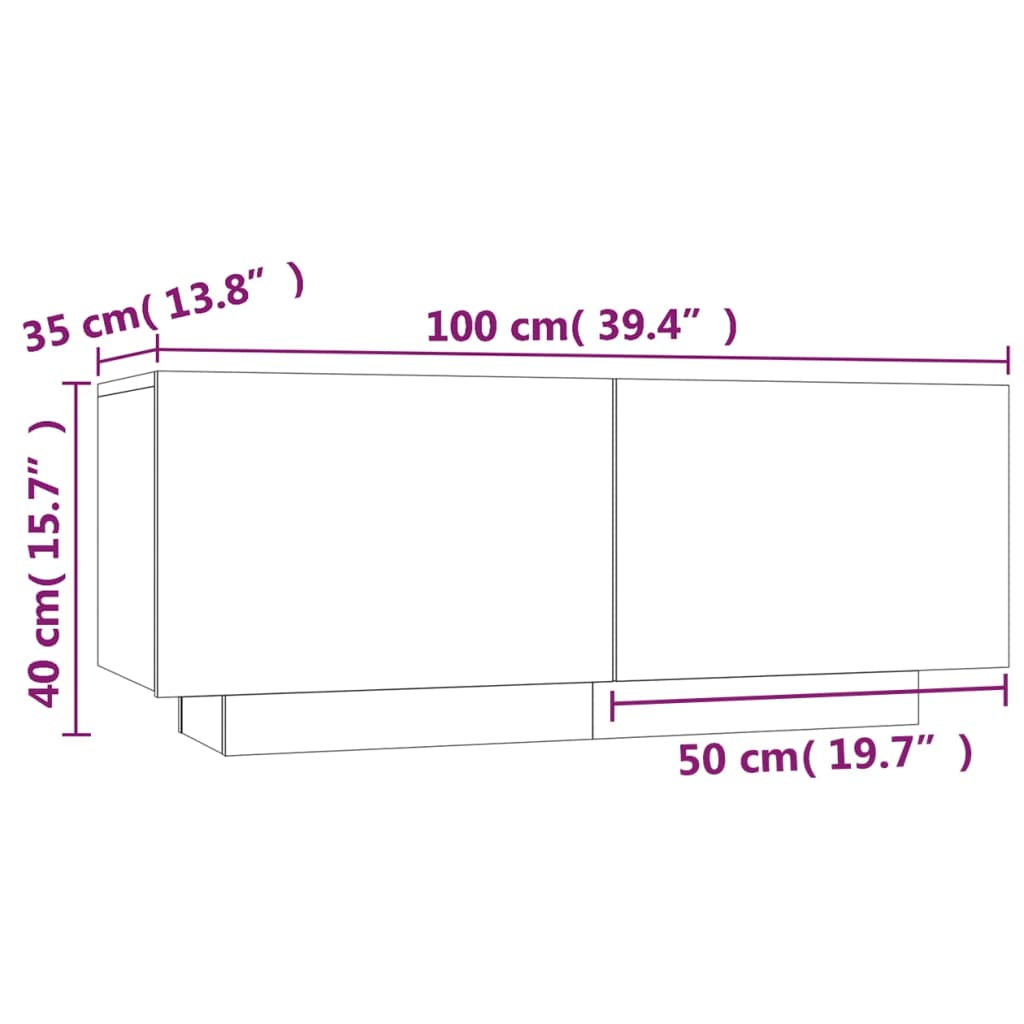 öökapid , hall Sonoma tamm, 100x35x40 cm, tehispuit