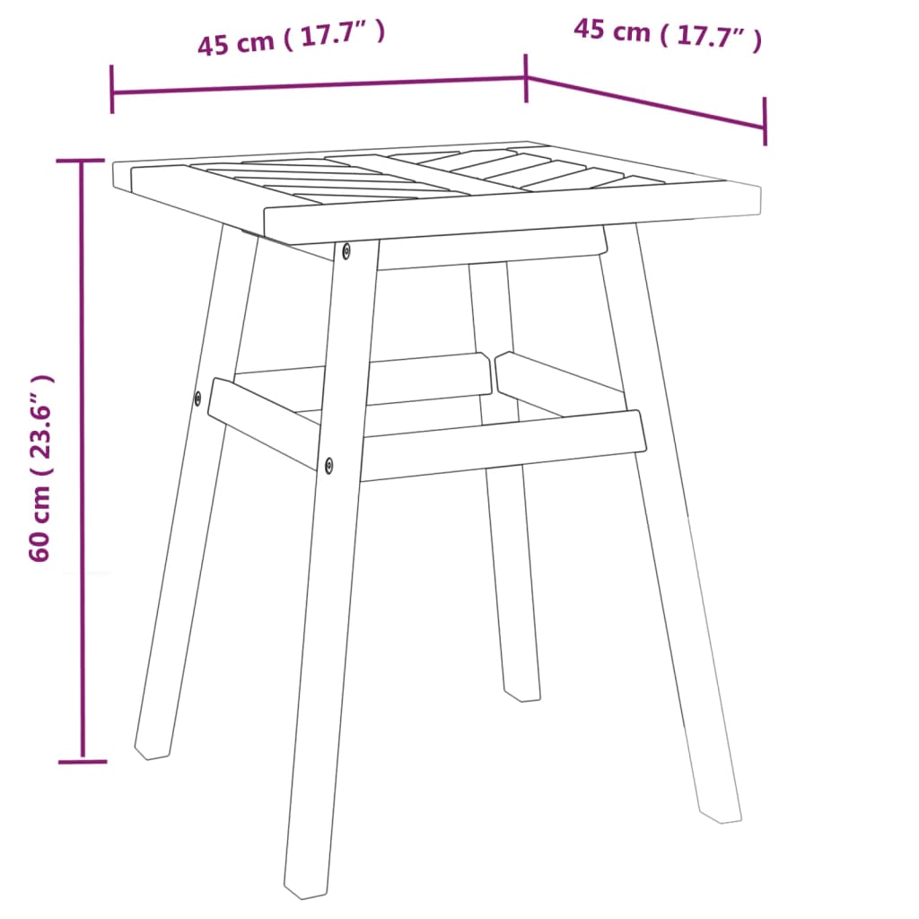 3-osaline aiamööbli komplekt, akaatsiapuit