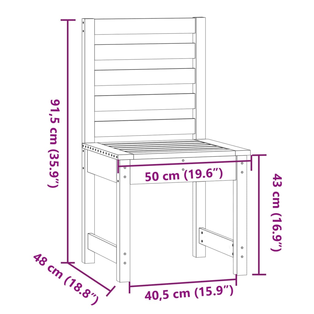 aiatoolid 2 tk, valge, 50x48x91,5 cm, männipuit