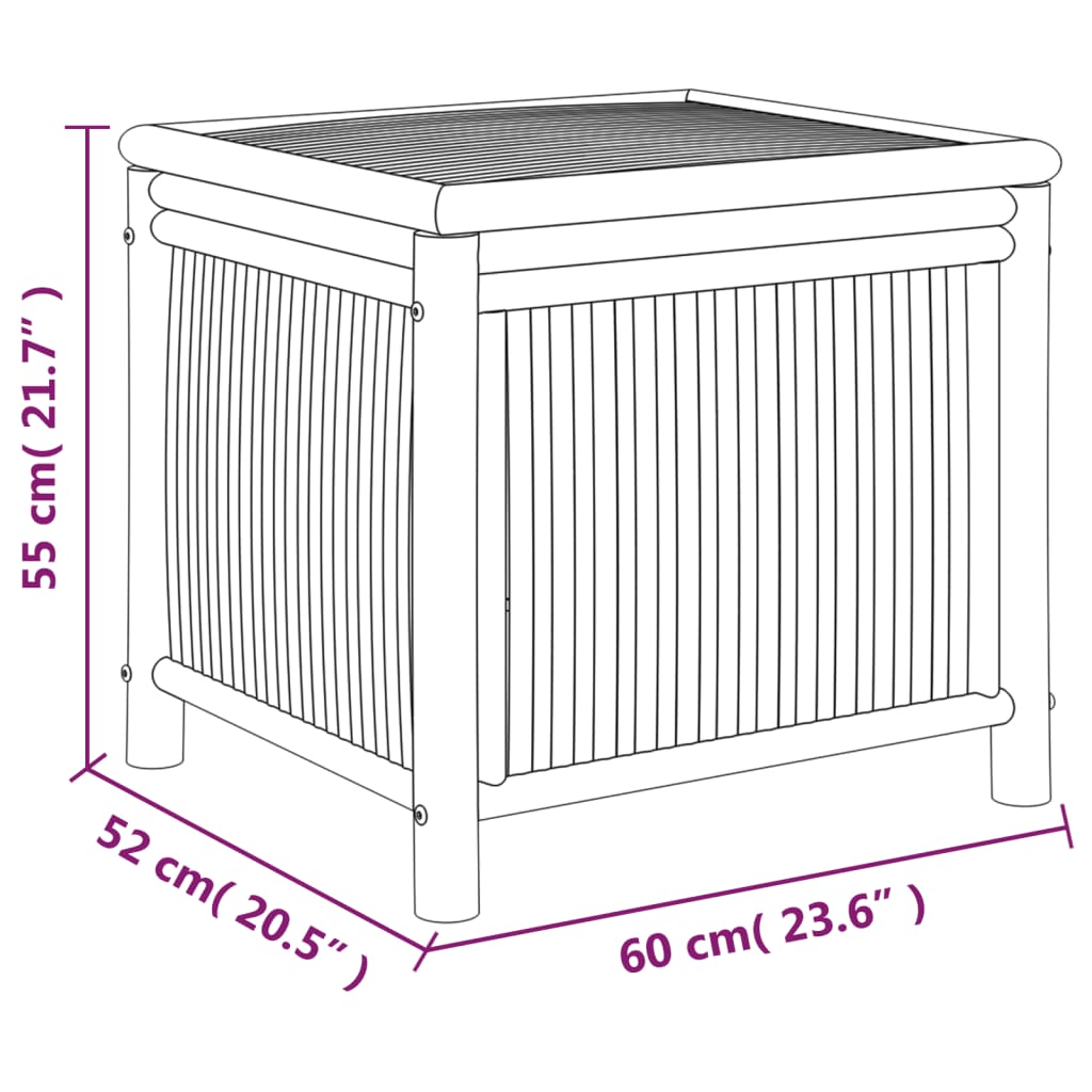 aia hoiukast, 60 x 52 x 55 cm, bambus