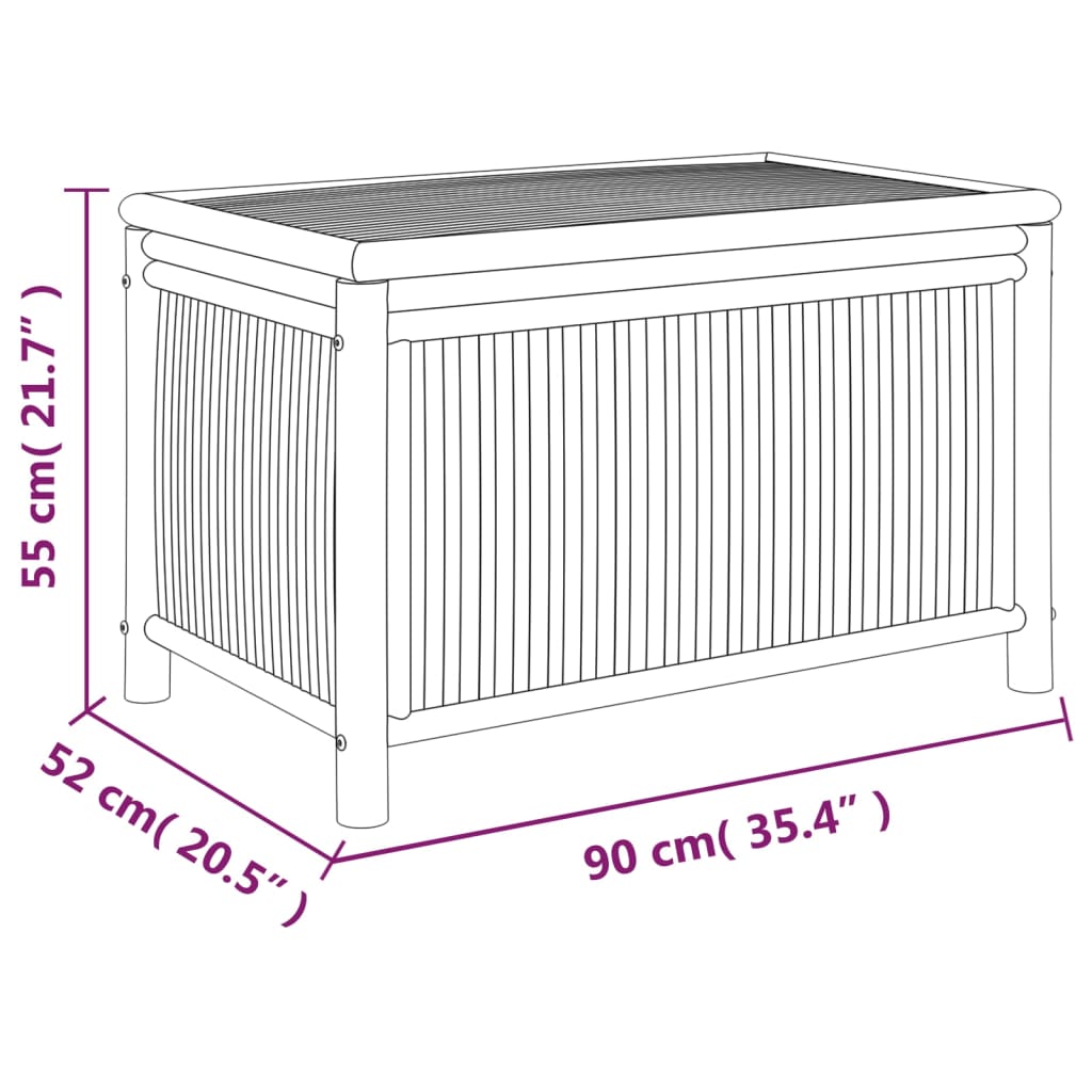 aia hoiukast, 90 x 52 x 55 cm, bambus