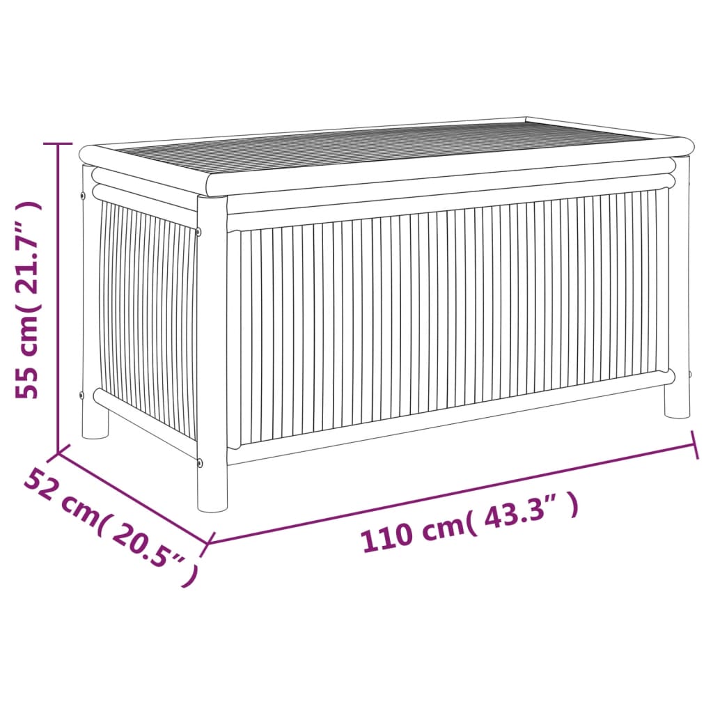 aia hoiukast, 110 x 52 x 55 cm, bambus