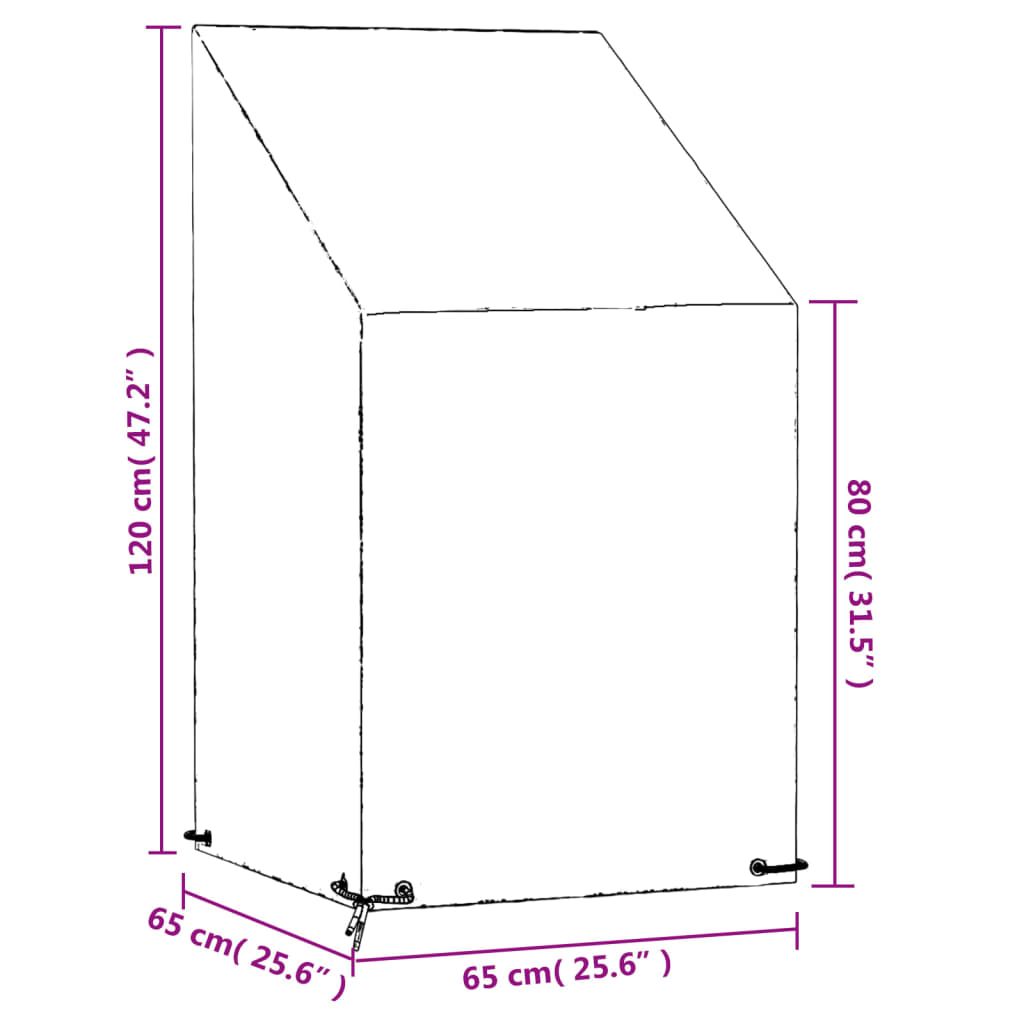 aiatoolide katted 2 tk, 8 aasaga, 65x65x80/120 cm, polüetüleen