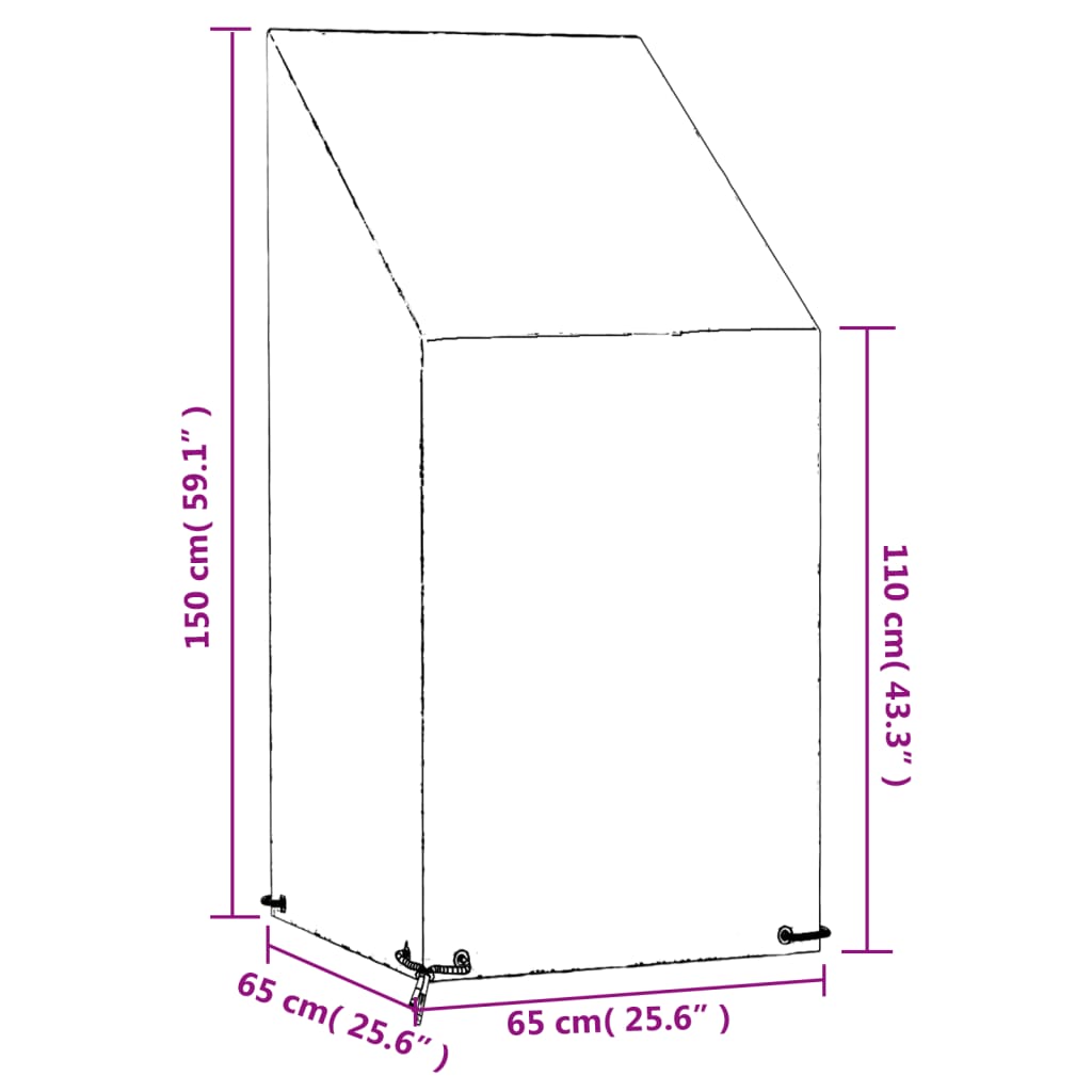 aiatoolide katted 2 tk, 8 aasaga, 65x65x110/150 cm, polüetüleen