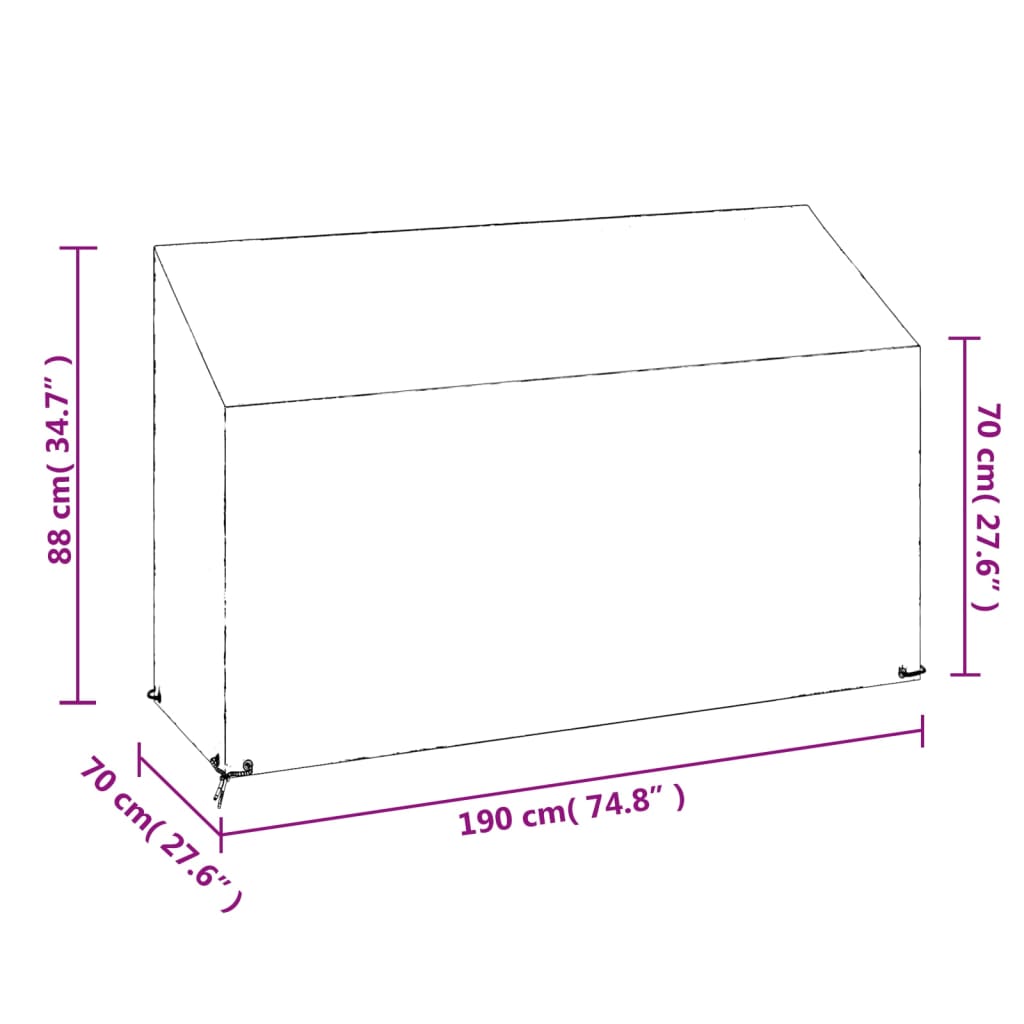 aiapingi katted 2 tk, 8 aasaga, 190x70x70/88 cm, polüetüleen