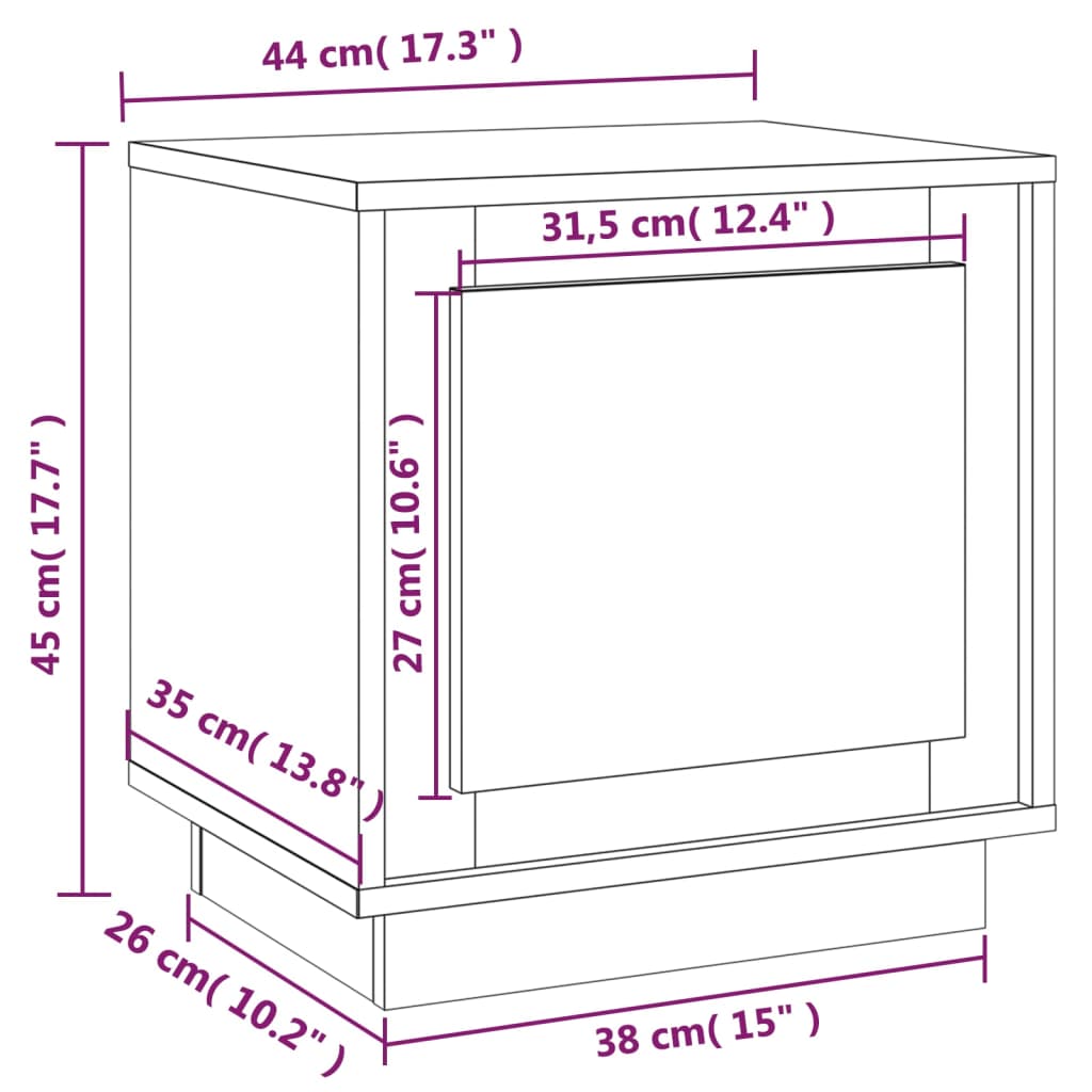 прикроватные тумбочки 2 шт., белые, 44 x 35 x 45 см, искусственное дерево