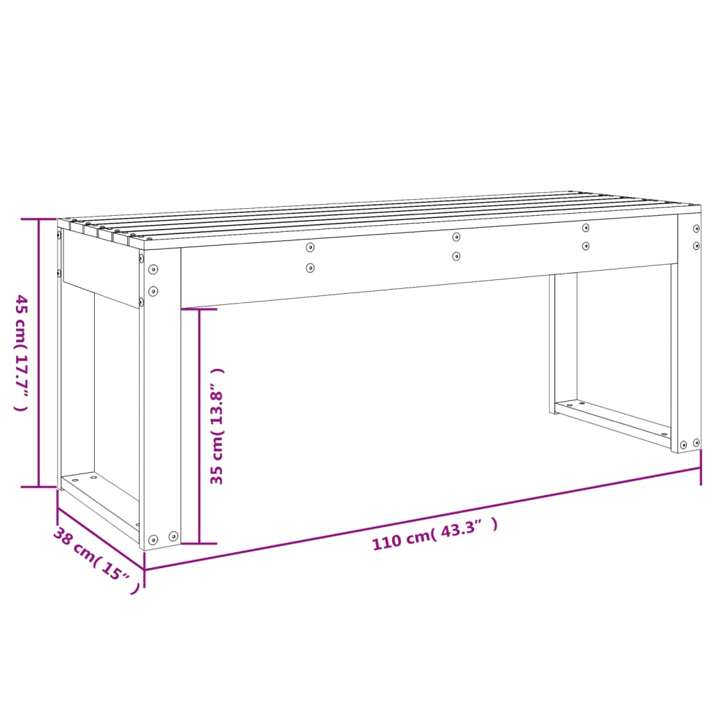 aiapink, 110x38x45 cm, männipuit