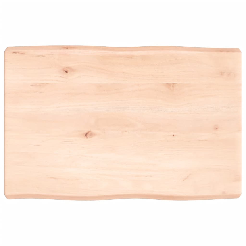 lauaplaat, 60 x 40 x (2-6) cm, täispuit, naturaalsed servad