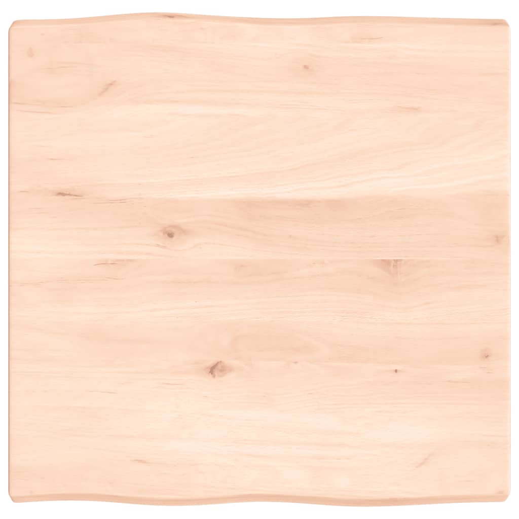 lauaplaat, 60 x 60 x (2-4) cm, täispuit, naturaalsed servad