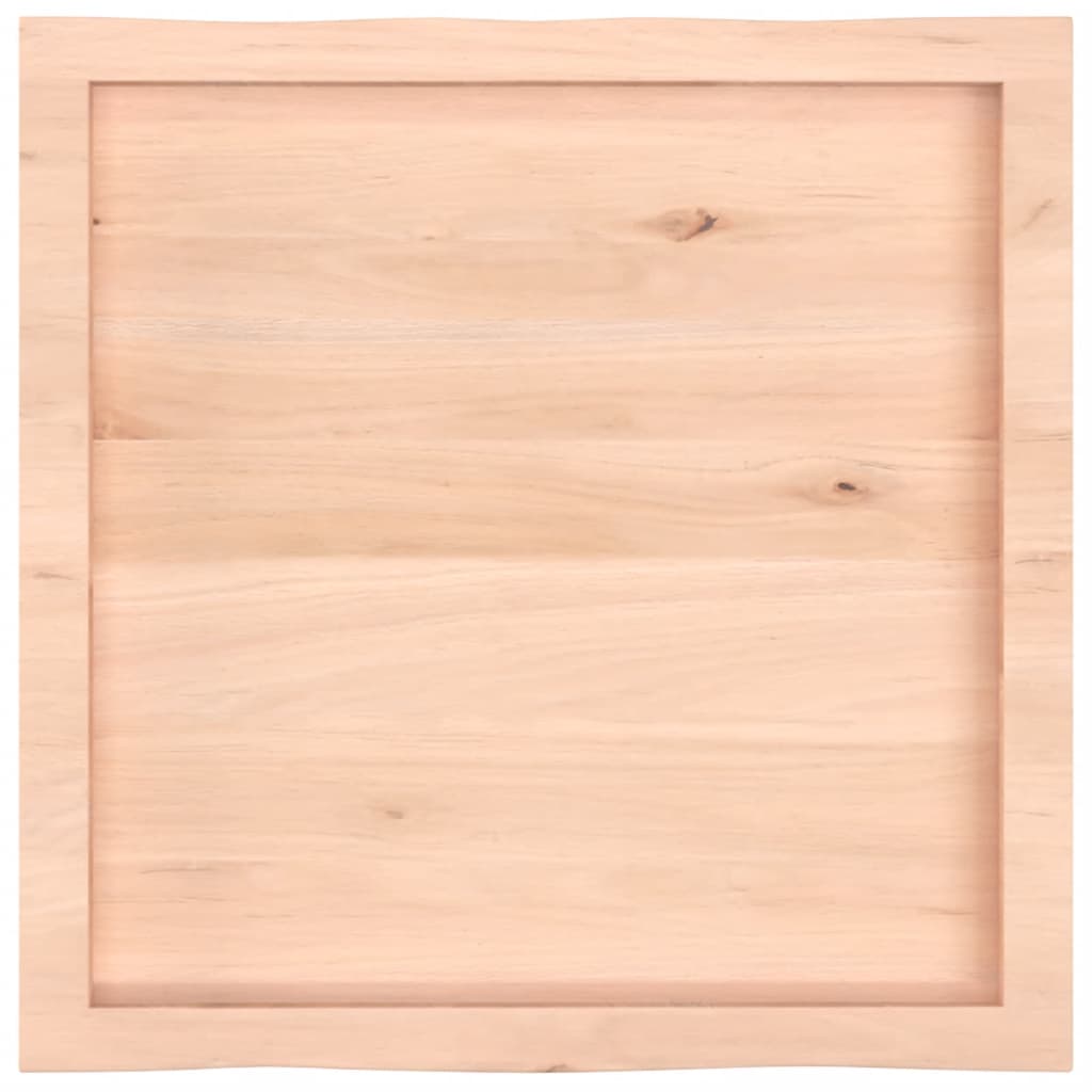 lauaplaat, 60 x 60 x (2-4) cm, täispuit, naturaalsed servad