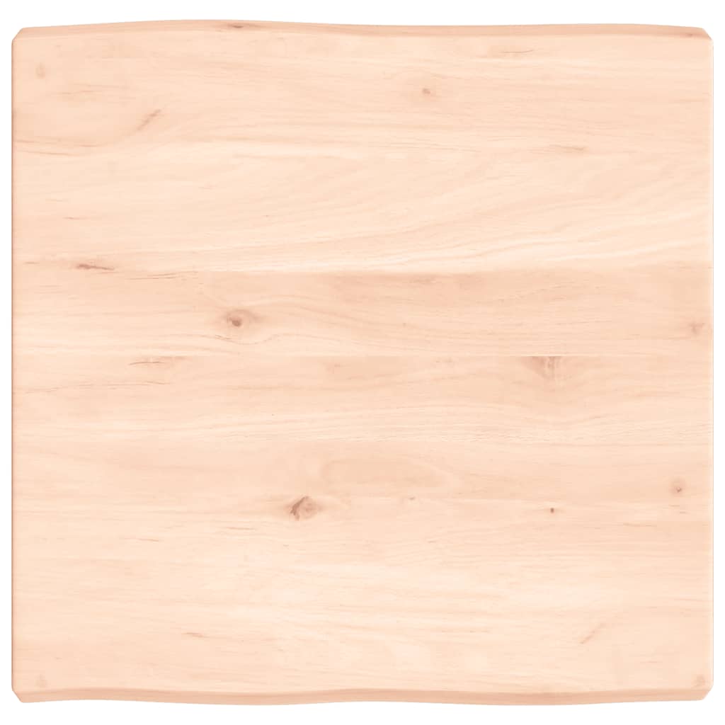 lauaplaat, 60 x 60 x (2-6) cm, täispuit, naturaalsed servad