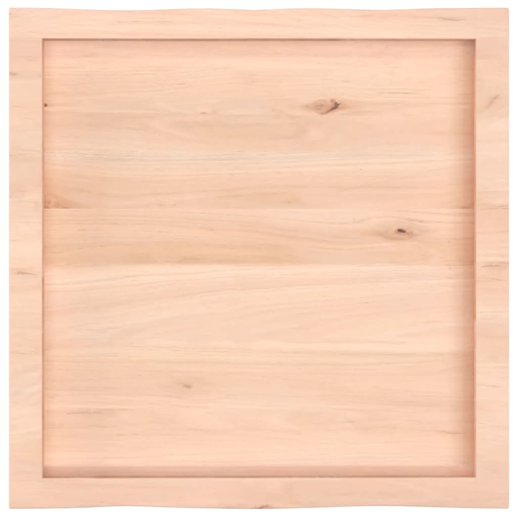 lauaplaat, 60 x 60 x (2-6) cm, täispuit, naturaalsed servad