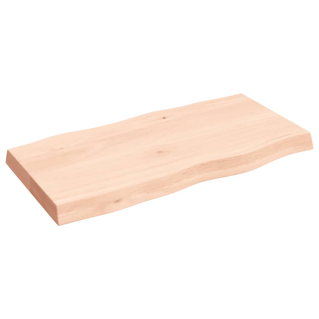 lauaplaat, 80 x 40 x (2-6) cm, täispuit, naturaalsed servad