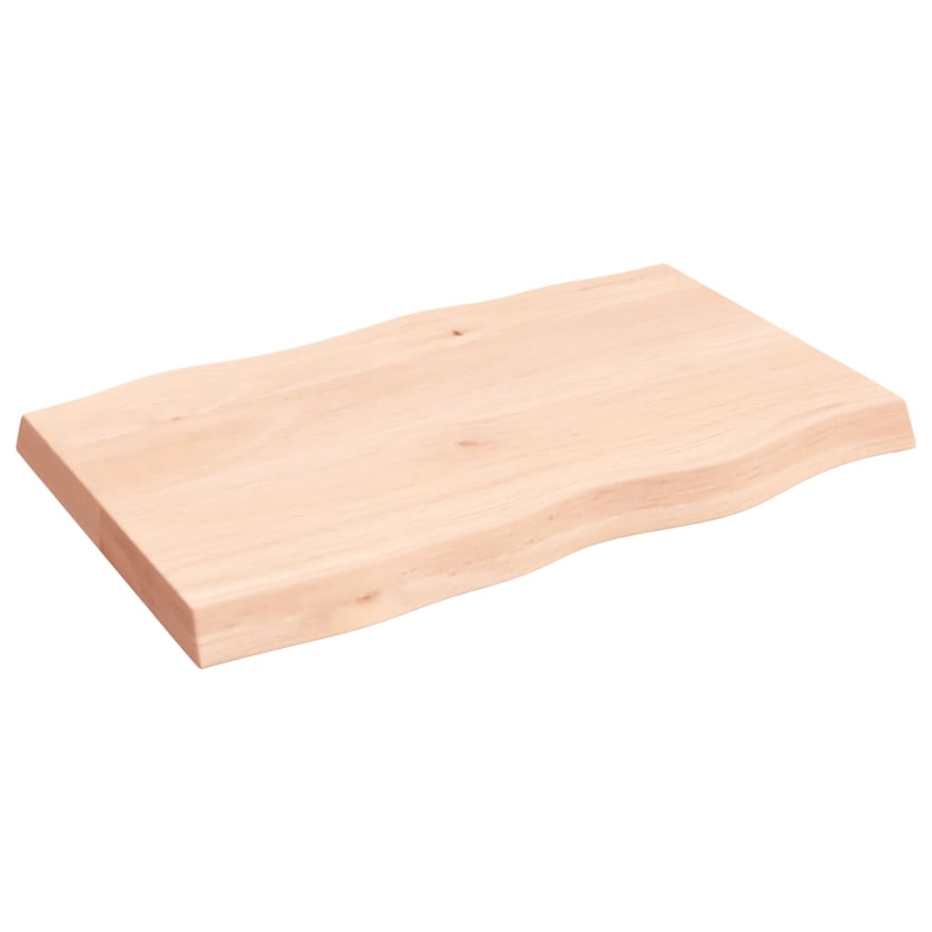 lauaplaat, 80 x 50 x (2-6) cm, täispuit, naturaalsed servad