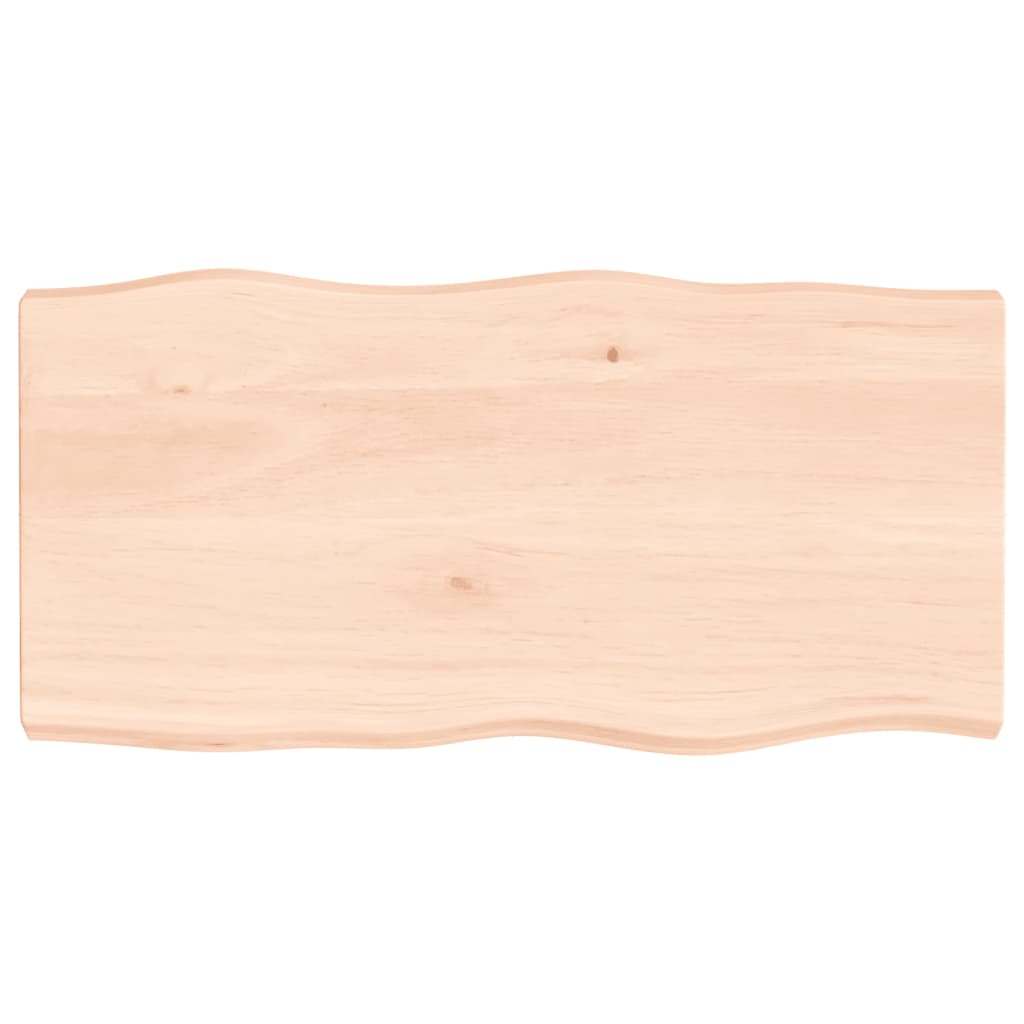 lauaplaat, 100 x 50 x (2-6) cm, täispuit, naturaalsed servad