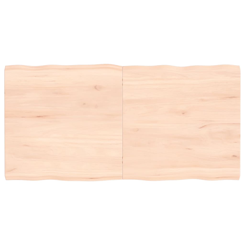 lauaplaat, 120 x 60 x (2-4) cm, täispuit, naturaalsed servad