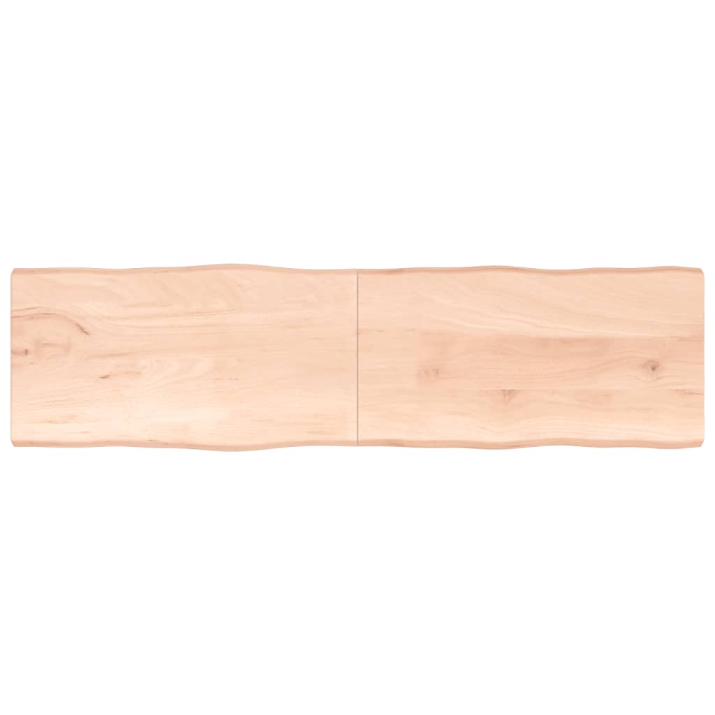 lauaplaat, 220 x 60 x (2-4) cm, täispuit, naturaalsed servad