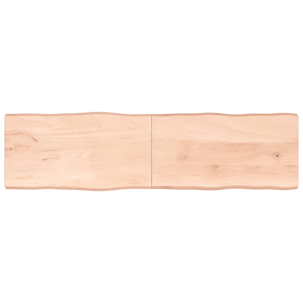 lauaplaat, 220 x 60 x (2-6) cm, täispuit, naturaalsed servad