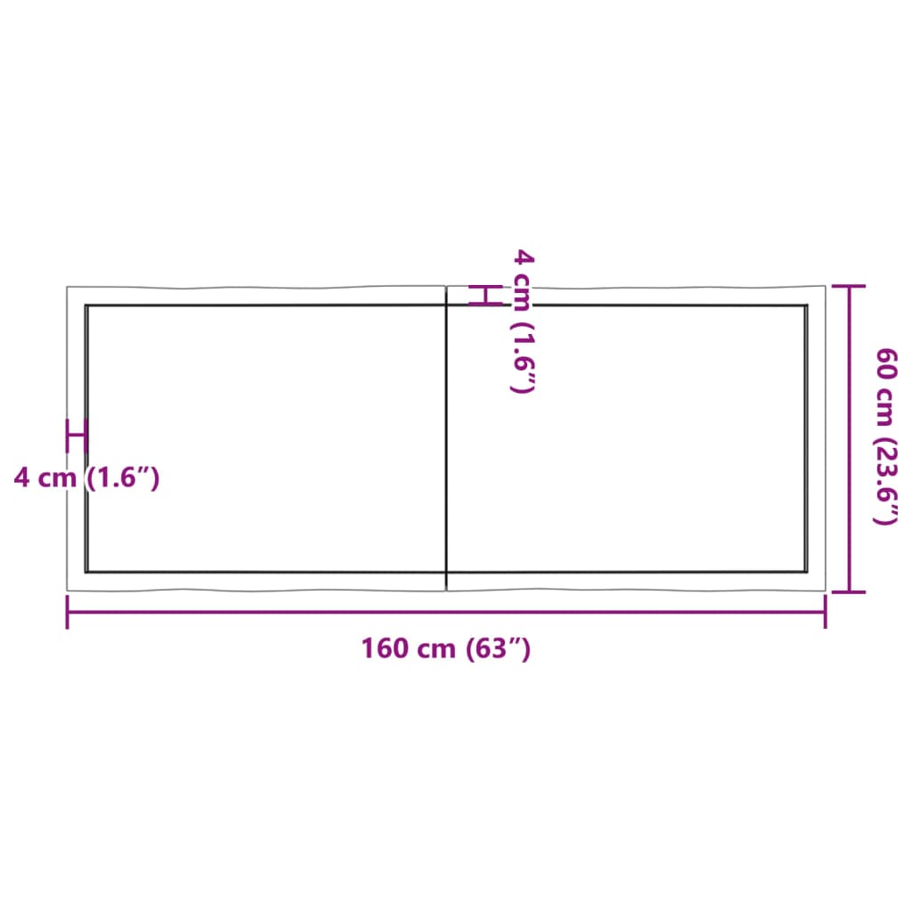 lauaplaat, helepruun, 160 x 60 x (2–4) cm, töödeldud täispuit