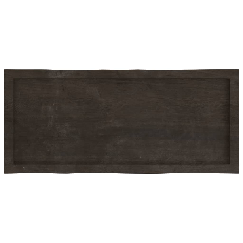 lauaplaat, tumepruun, 100 x 40 x (2-6) cm, töödeldud täispuit