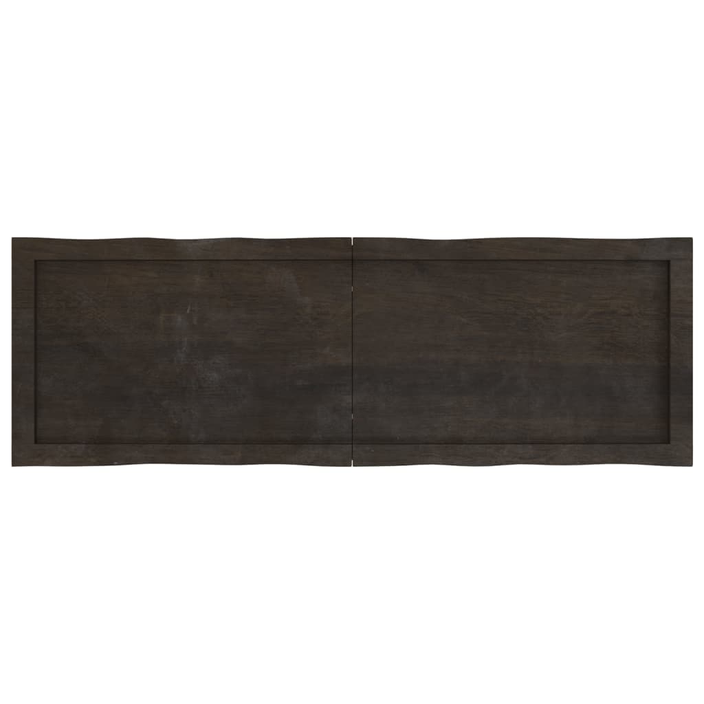 lauaplaat, tumepruun, 120x40x(2-6) cm, töödeldud täispuit