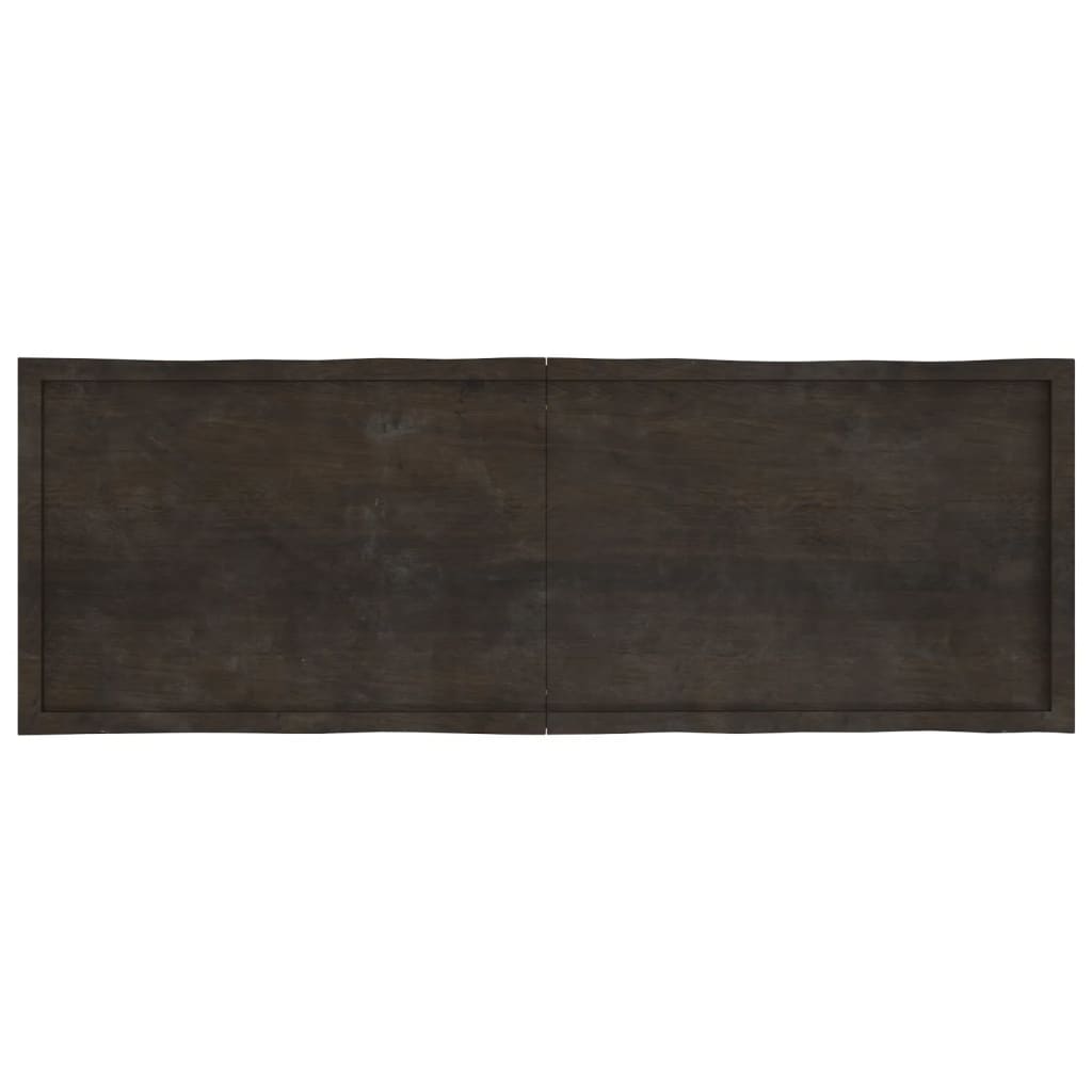 lauaplaat, tumepruun, 180 x 60 x (2-6) cm, töödeldud täispuit