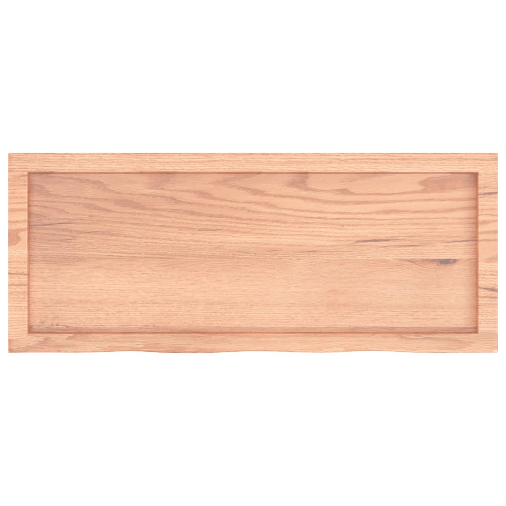 lauaplaat, helepruun, 100x40x(2-4) cm, töödeldud tammepuit