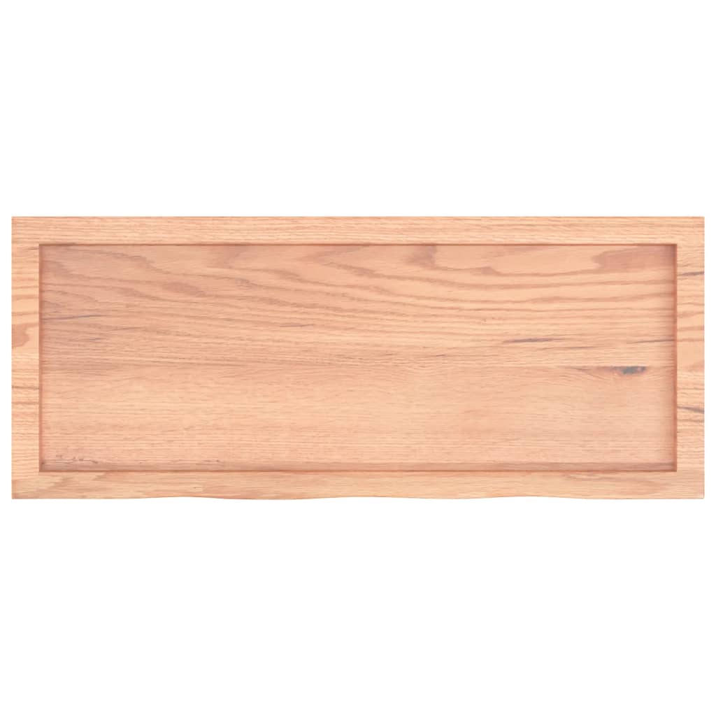 lauaplaat, helepruun, 100x40x(2-6) cm, töödeldud tammepuit