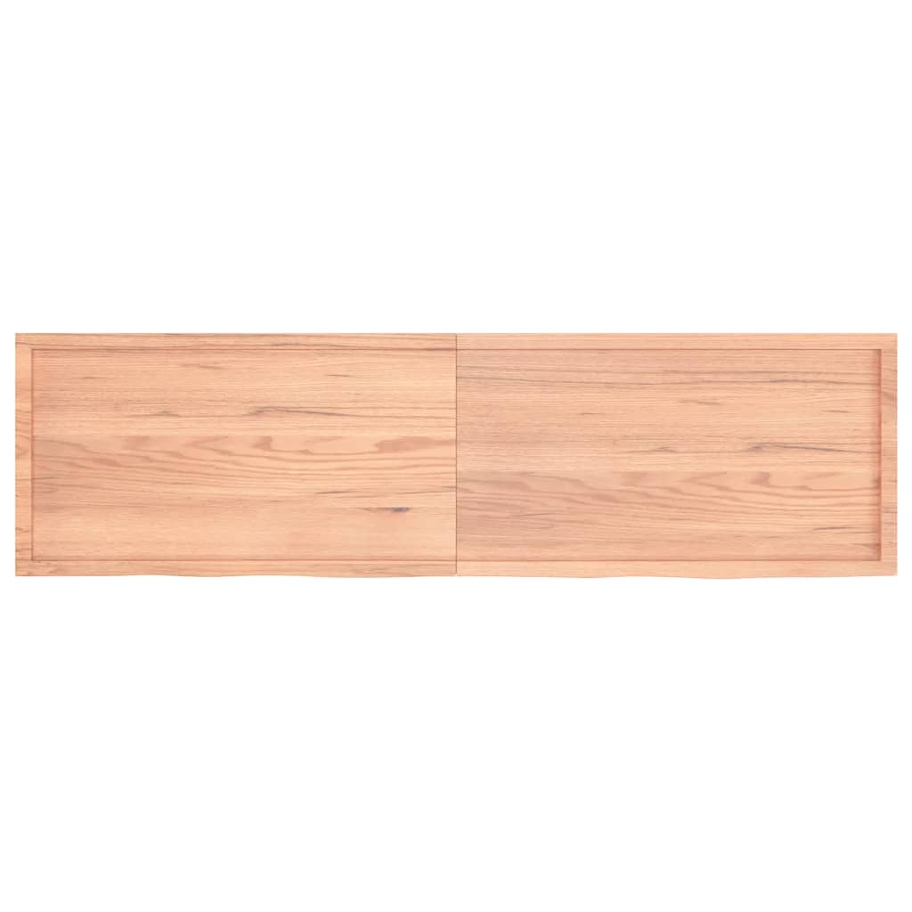 lauaplaat, helepruun, 220x60x(2-6) cm, töödeldud tammepuit