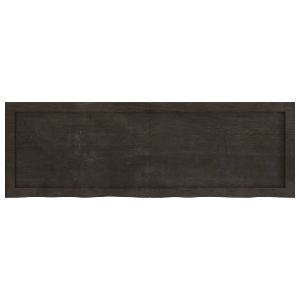 lauaplaat, tumepruun, 120x40x(2-4) cm, töödeldud tammepuit