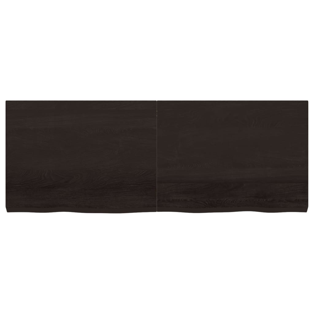 lauaplaat, tumepruun, 160 x 60 x (2-6) cm, töödeldud tammepuit