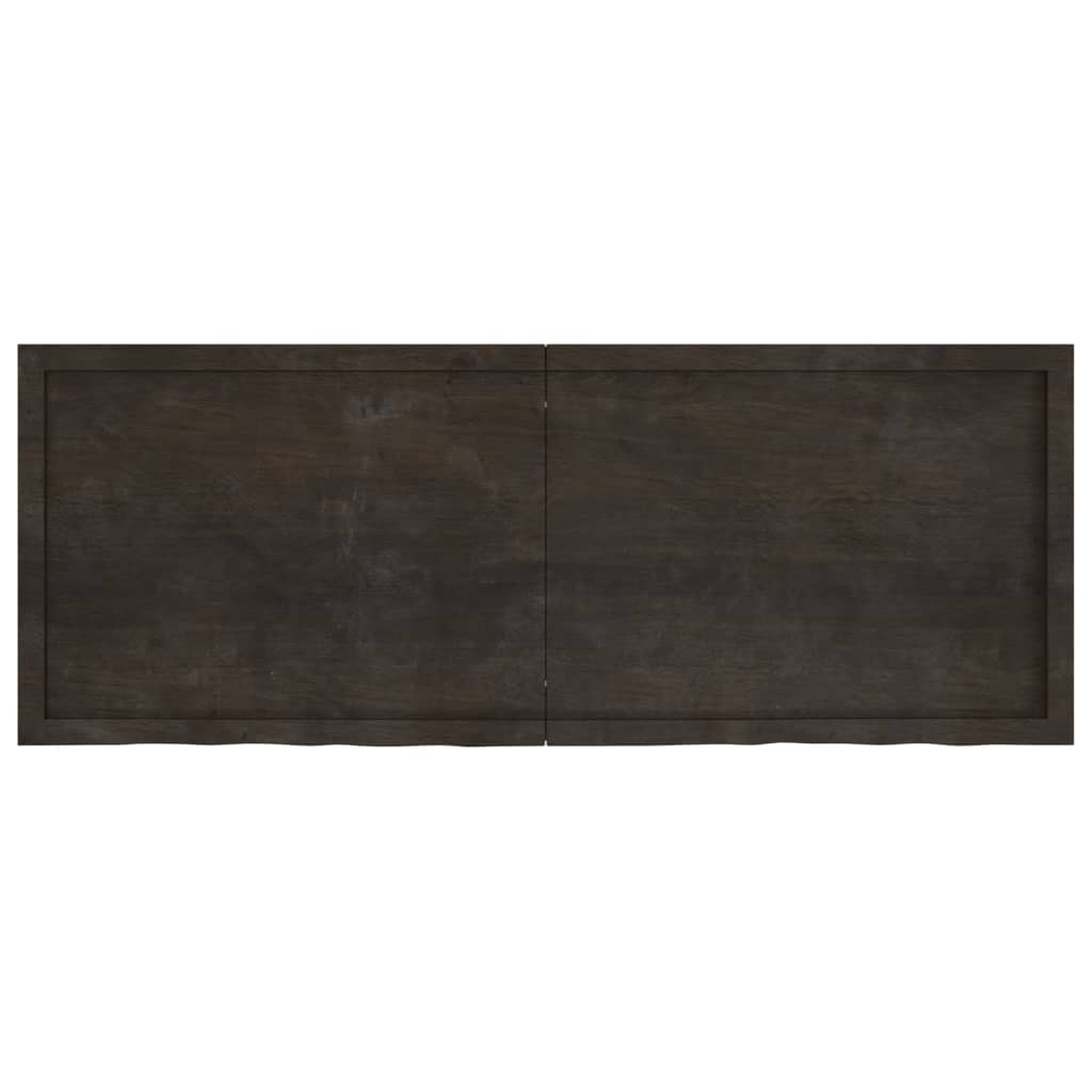 lauaplaat, tumepruun, 160 x 60 x (2-6) cm, töödeldud tammepuit