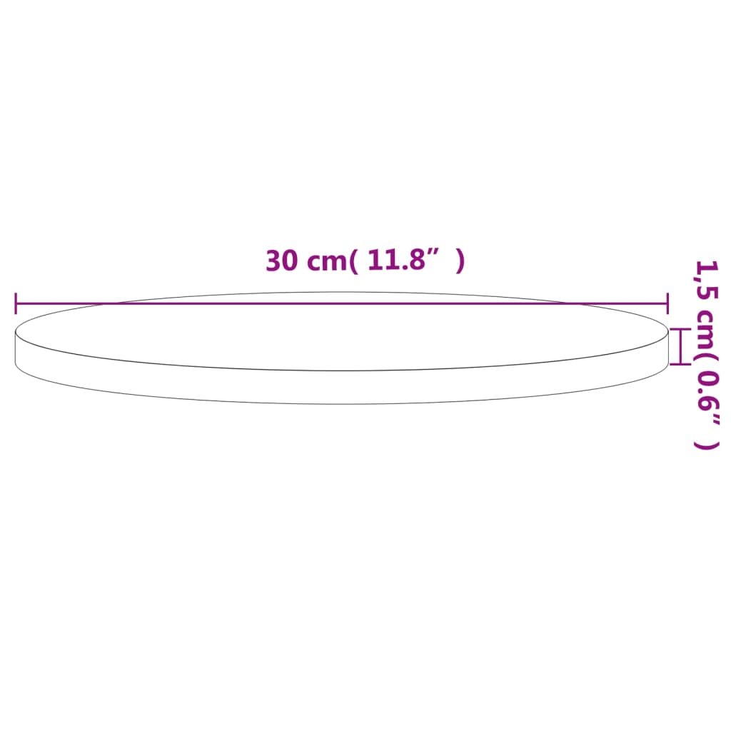 столешница, Ø30 x 1,5 см, круглая, бук