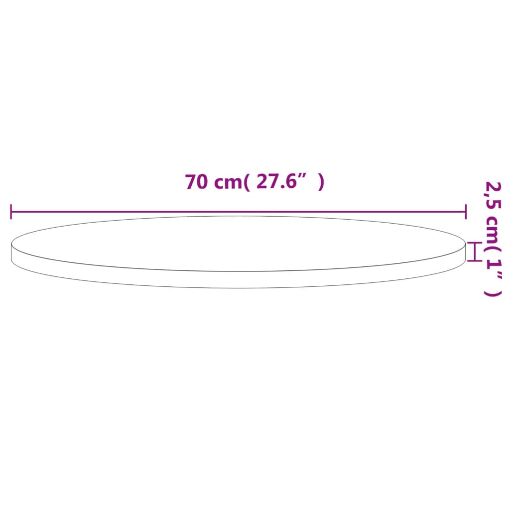 столешница, Ø 70 x 2,5 см, круглая, бук