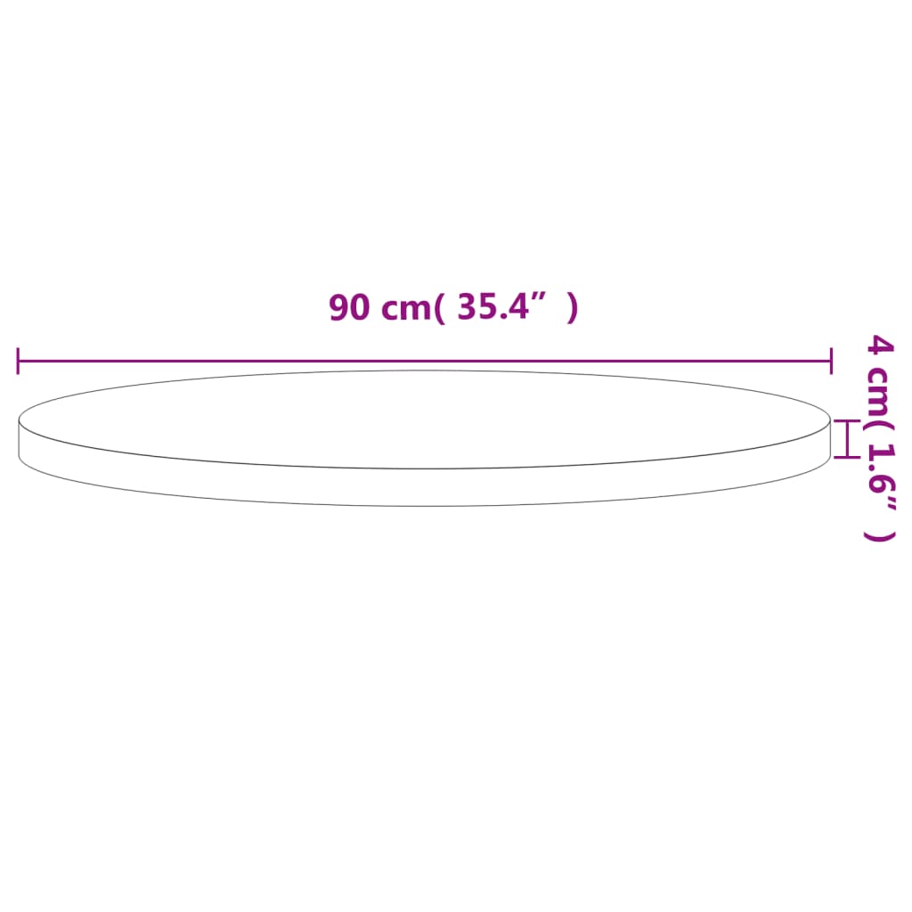 столешница, Ø90x4 см, круглая, бук