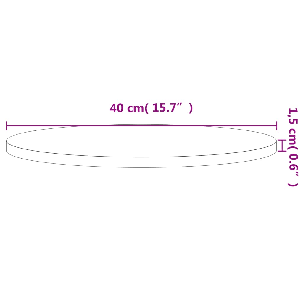 столешница, Ø40 x 1,5 см, круглая, бук