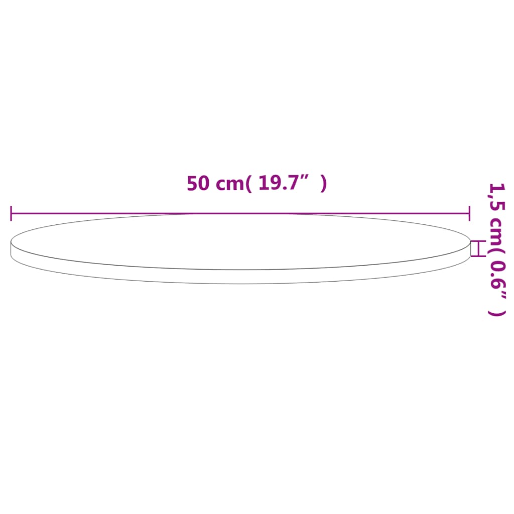 столешница, Ø50x1,5 см, круглая, бук