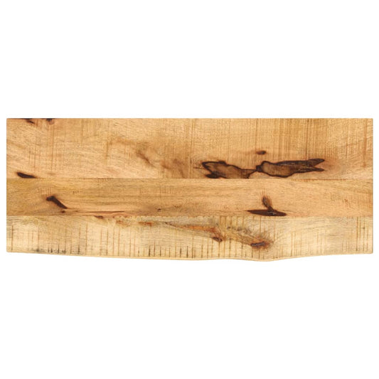 lauaplaat, 80x20x2,5 cm, naturaalsete servadega, mangopuit