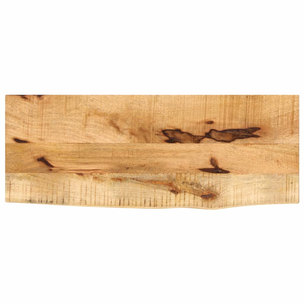 lauaplaat, 90x30x2,5 cm, naturaalsete servadega, mangopuit