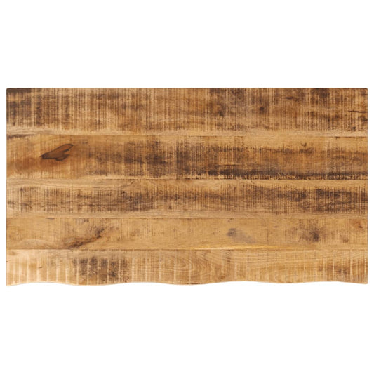 lauaplaat, 100 x 60 x 2,5 cm, naturaalsete servadega, mangopuit