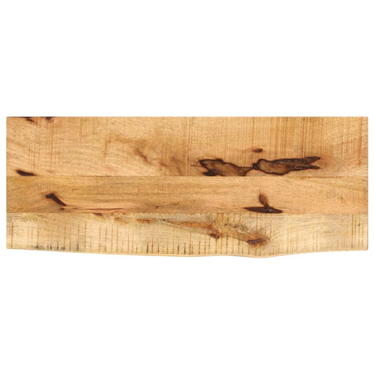 lauaplaat, 80x20x3,8 cm, naturaalsete servadega, mangopuit